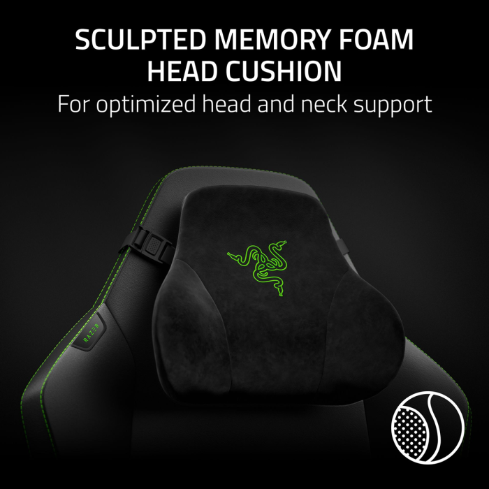 Razer Iskur V2 NewGen Ergonomic Gaming Chair Black Green RZ38-04900700-R3CA