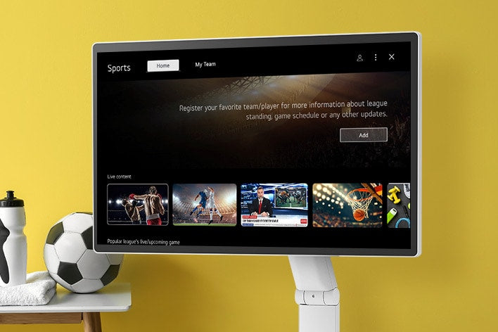 LG 31.5-inch 4K UHD IPS Smart Monitor Swing Touchscreen Rolling Stand