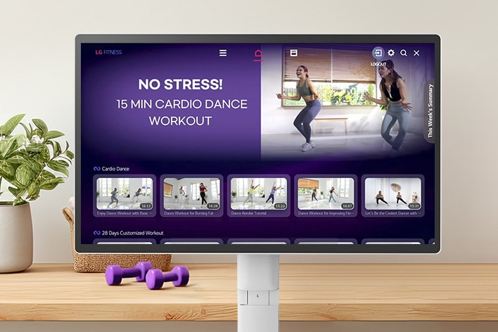 LG 31.5-inch 4K UHD IPS Smart Monitor Swing Touchscreen Rolling Stand