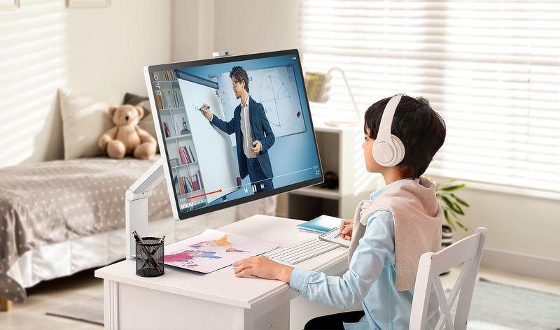 LG 31.5-inch 4K UHD IPS Smart Monitor Swing Touchscreen Rolling Stand
