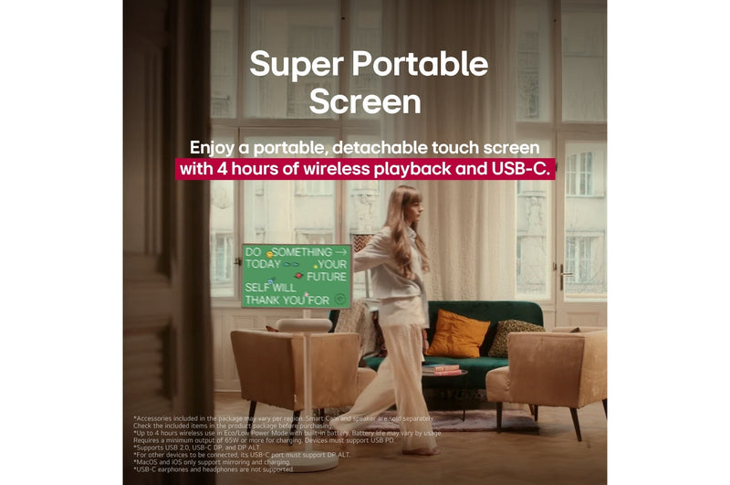 27-inch LG StanbyME 2 Portable Smart Touch Screen TV with webOS