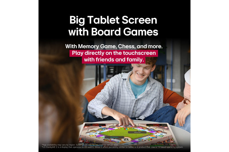 27-inch LG StanbyME 2 Portable Smart Touch Screen TV with webOS