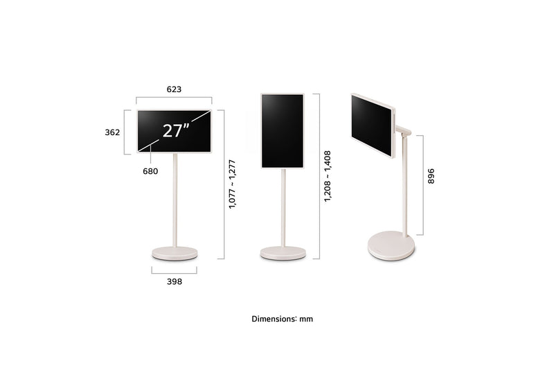 27-inch LG StanbyME 2 Portable Smart Touch Screen TV with webOS