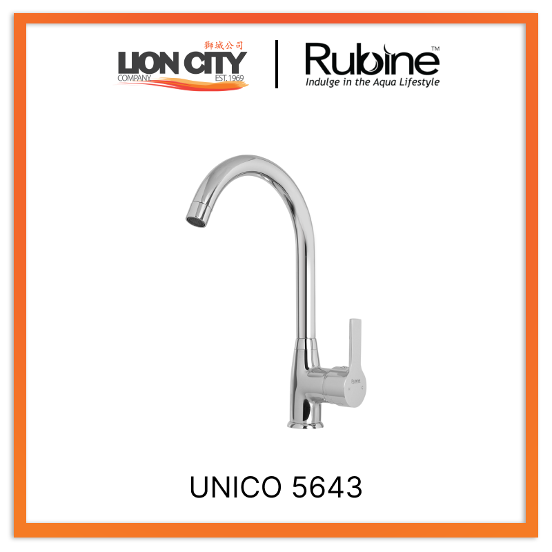 Rubine Sink Mixer UNICO 5643 Hot and Cold