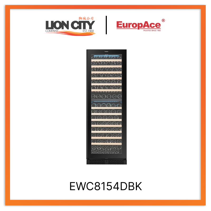 Europace EWC8154DBK Signature Series Wine Cooler 154 Bottles - Lion City Company