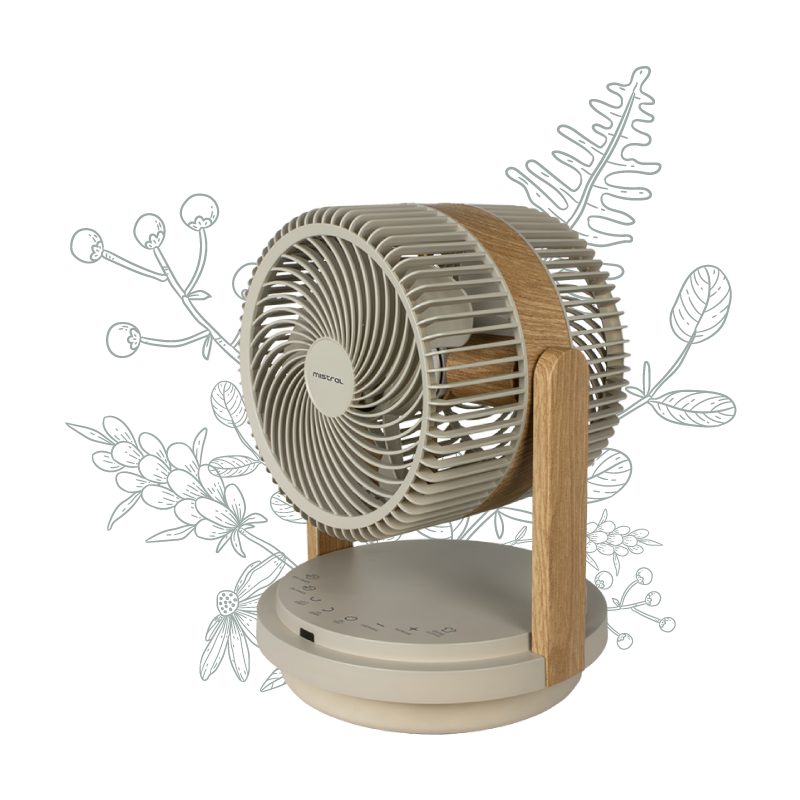 Mistral 8" Double Blade BLDC Fan with Remote MHV812R2-G