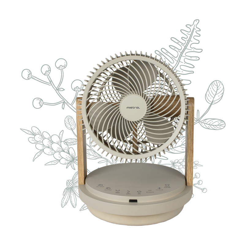 Mistral 8" Double Blade BLDC Fan with Remote MHV812R2-G