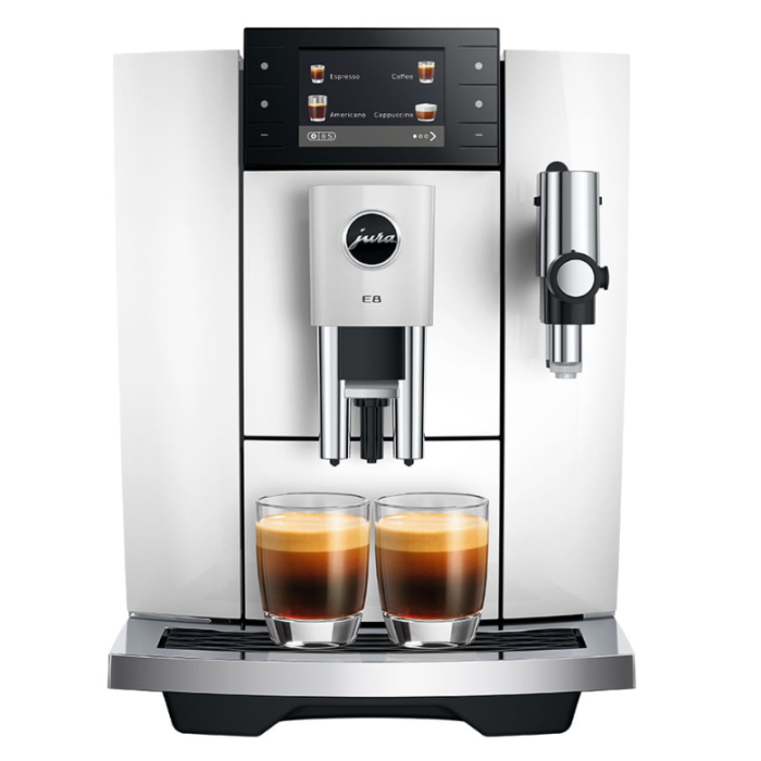 Jura Bean Coffee Machine E8 PIANO WHITE ART15841