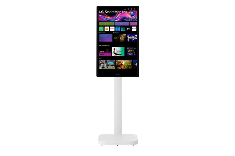 LG 31.5-inch 4K UHD IPS Smart Monitor Swing Touchscreen Rolling Stand