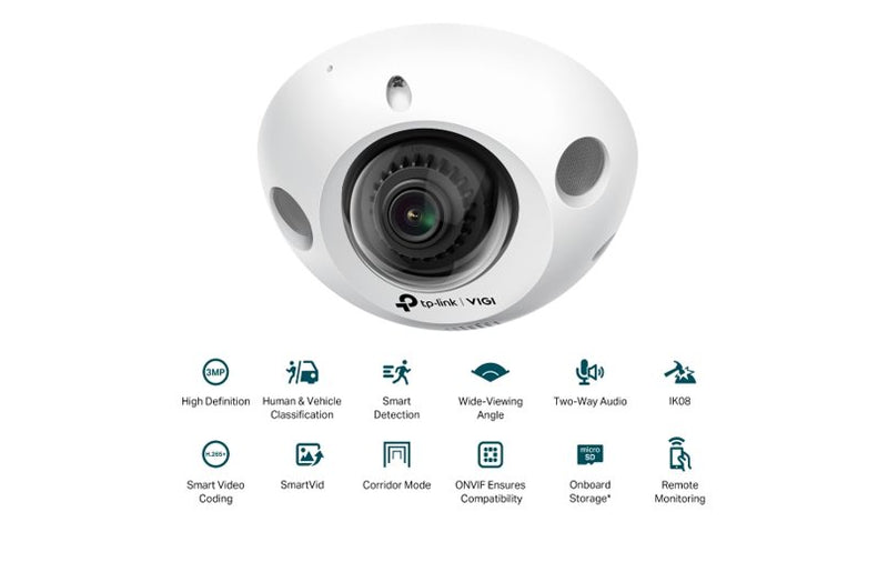 TP-Link 2.8mm 3MP IR Mini Dome Network Camera C230I Mini