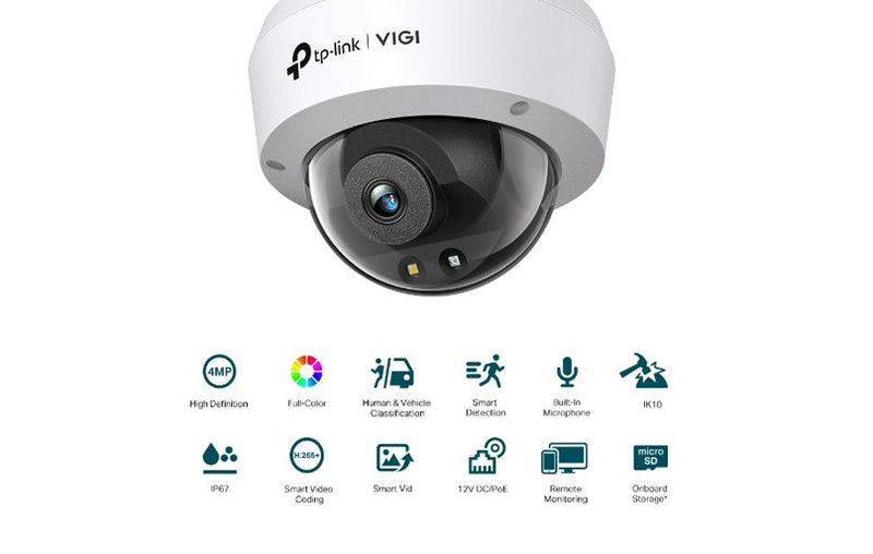TP-Link 4MP Full-Color Dome Network Camera C240 4mm