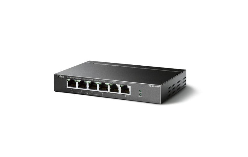 TP-Link TL-SF1005LP 5-Port 10/100Mbps Desktop Switch 4-Port PoE