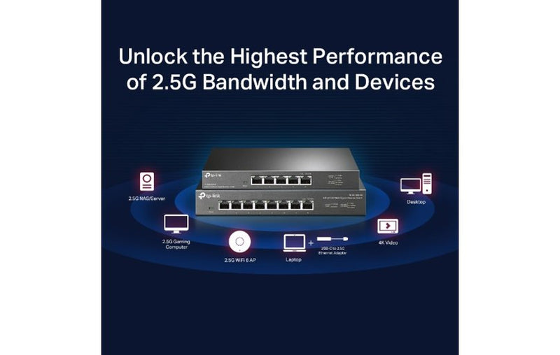 TP-Link TL-SG105-M2 5-Port 2.5G Desktop Switch