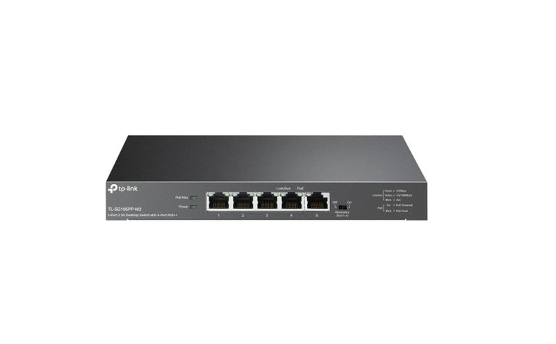 TP-Link 5-Port 2.5G Desktop Switch with 4-Port PoE++ TL-SG105PP-M2