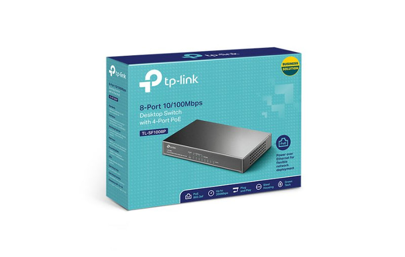 TP-Link TL-SF1008P 8-Port 10/100M Desktop PoE Switch