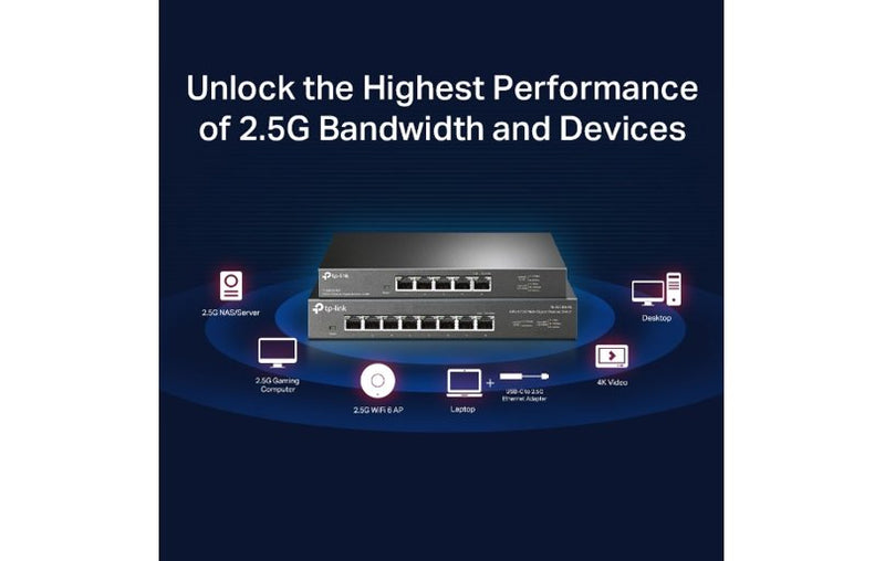 TP-Link TL-SG108-M2 8-Port 2.5G Desktop Switch