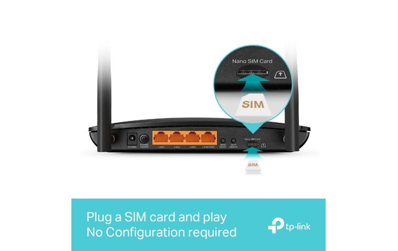 TP-Link Archer MR500 AC1200 4G LTE Cat6 Gigabit Router