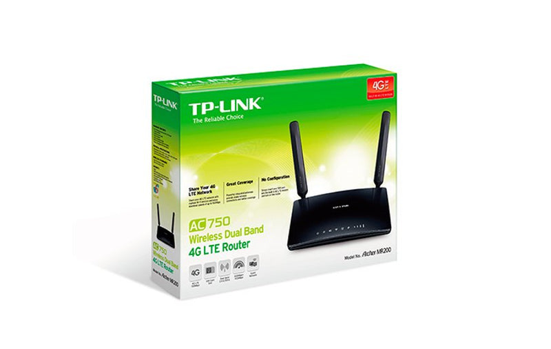 TP-Link Archer MR200 AC750 Wireless Dual Band 4G LTE Router