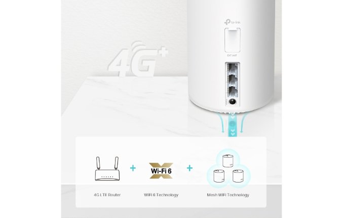 TP-Link Deco X20-4G+ AX1800 Whole Home Mesh Wi-Fi 6 Router 1-Pack
