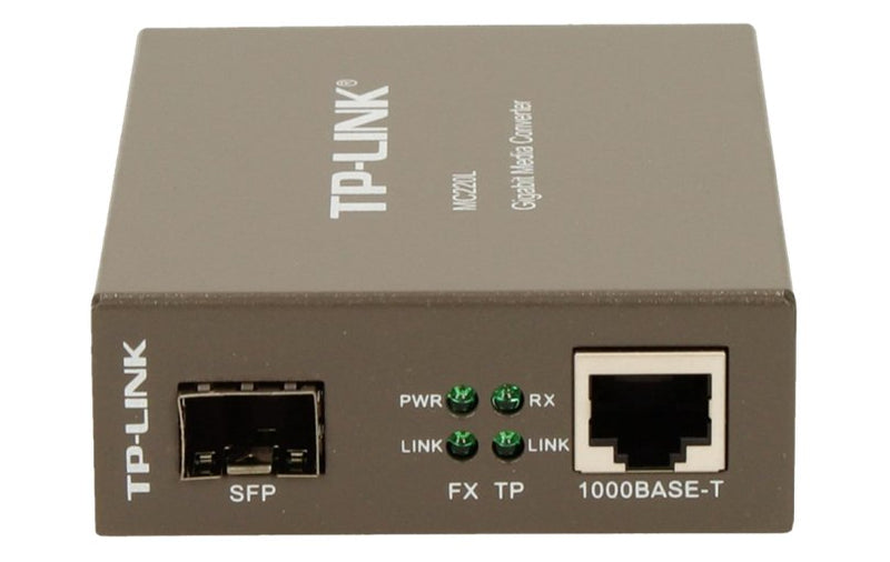 TP-Link MC220L Gigabit SFP Media Converter Hot-Swappable