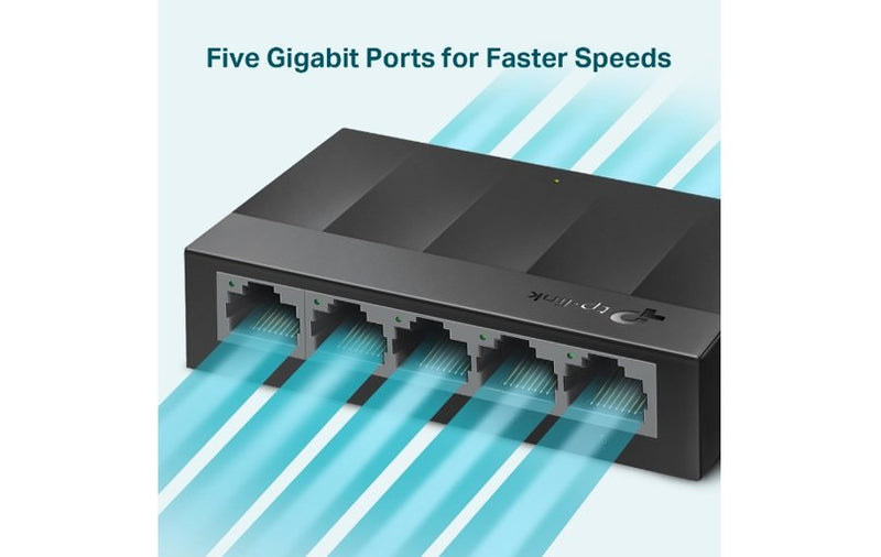 TP-Link LiteWave LS1005G 5-Port Gigabit Desktop Network Switch