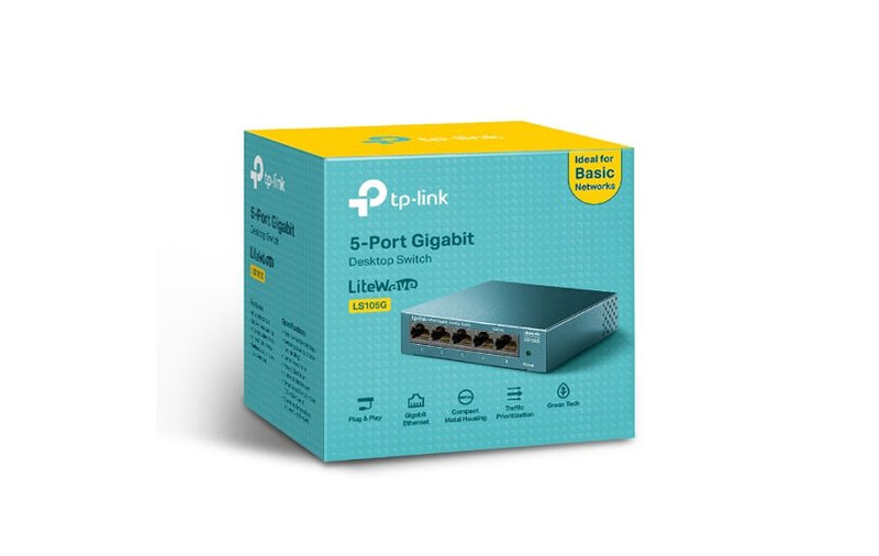 TP-Link LiteWave LS105G 5-Port Gigabit Desktop Network Switch