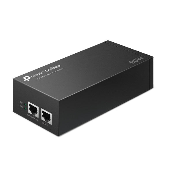 TP-Link Omada PoE380S 10G PoE++ Injector Adapter Black