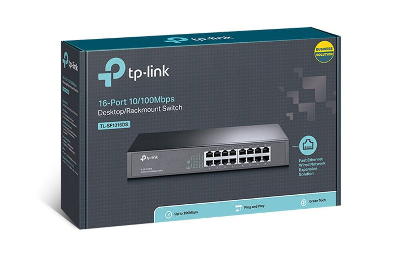 TP-Link Omada 16-Port 10/100Mbps Desktop Rackmount Switch