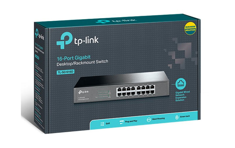 TP-Link Omada 16-Port Gigabit Desktop/Rackmount Switch TL-SG1016D