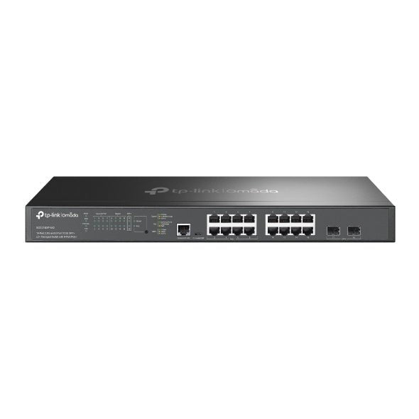 TP-Link Omada 16x2.5G 2x10G SFP+ L2+ Managed Switch 8 PoE+ SG3218XP-M2