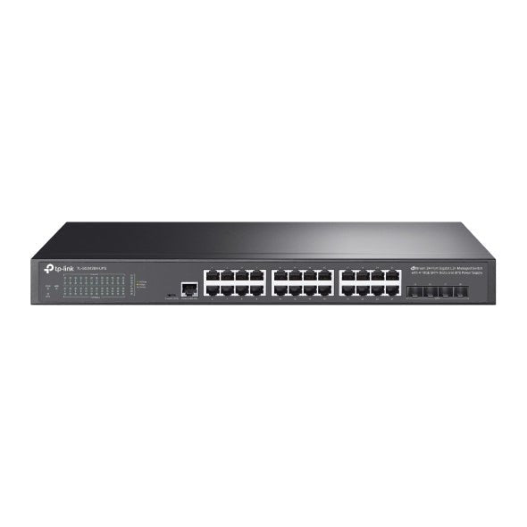 TP-Link Omada TL-SG3428X-UPS 24-Port Gigabit L2+ Managed Switch 4 10G SFP+