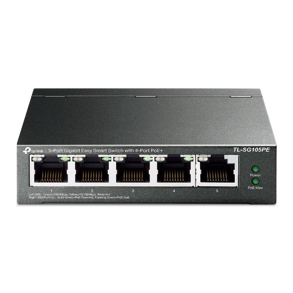 TP-Link Omada 5-Port Gigabit PoE+ Smart Switch TL-SG105PE
