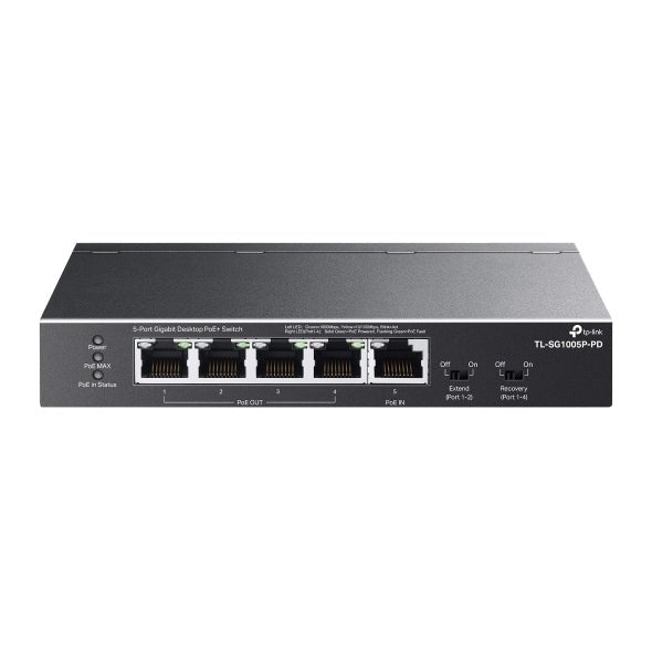 TP-Link Omada 5-Port Gigabit PoE++/PoE+ Switch TL-SG1005P-PD