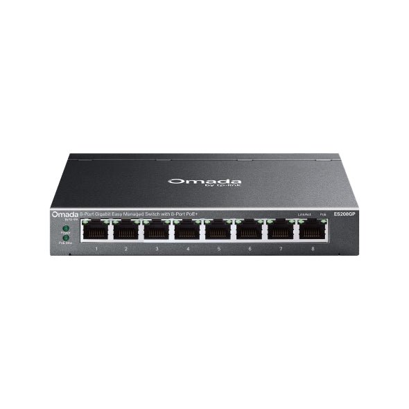 TP-Link Omada ES208GP 8-Port Gigabit Easy Managed PoE+ Switch