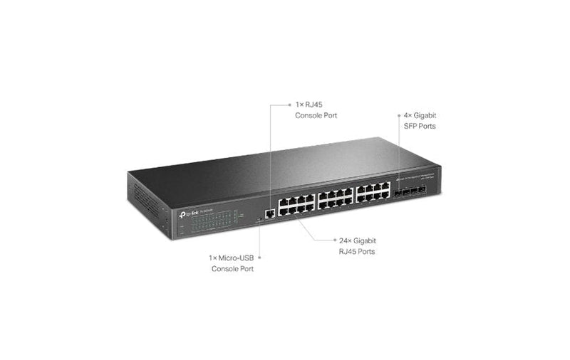 TP-Link Omada TL-SG3428 24-Port Gigabit L2+ Managed Switch 4 SFP