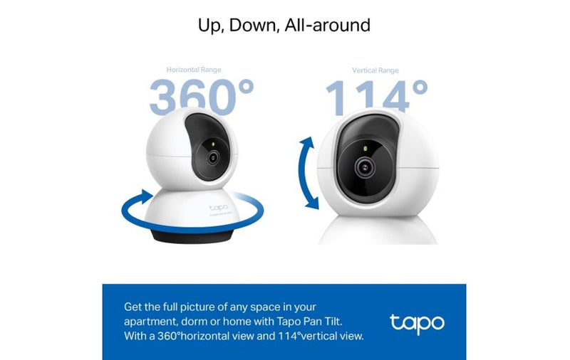 TP-Link TC72 Pan/Tilt AI Home Security Wi-Fi Camera 2K 4MP QHD
