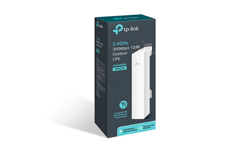 TP-Link Pharos 2.4GHz 300Mbps 12dBi Outdoor CPE CPE220
