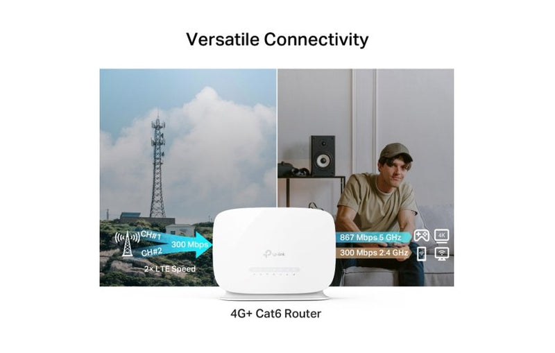 TP-Link Archer MR505 AC1200 4G LTE Advanced Cat6 Gigabit Router
