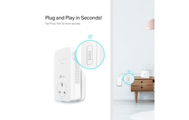 TP-Link SOHO AV1300 Gigabit Passthrough Powerline AC Wi-Fi Extender