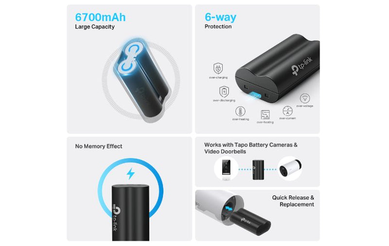 TP-Link Tapo 6700mAh Battery Pack A100