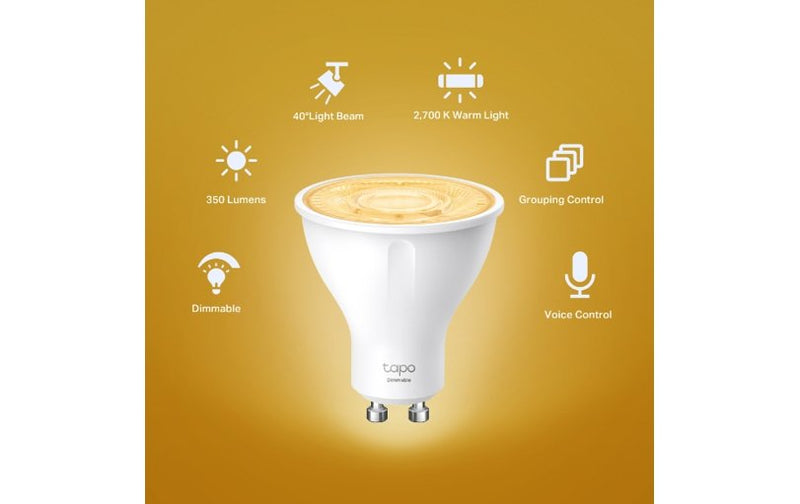 TP-Link Tapo L610 Smart Wi-Fi Spotlight Dimmable 4-Pack