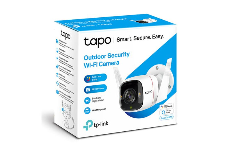 TP-Link Tapo C320WS 2K QHD Outdoor Pan/Tilt Wi-Fi Security Camera