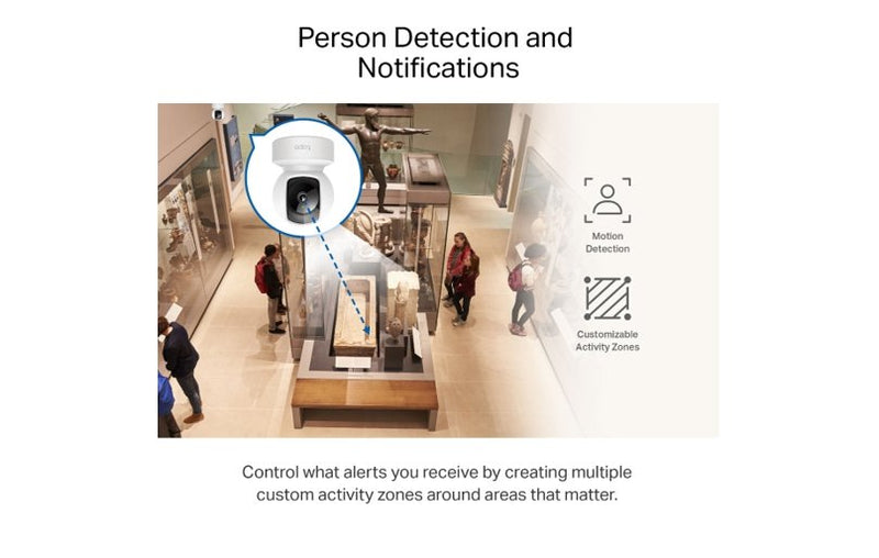TP-Link Tapo Pan/Tilt AI Home Security Wi-Fi Camera C202