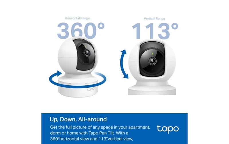 TP-Link Tapo Pan/Tilt AI Home Security Wi-Fi Camera C202