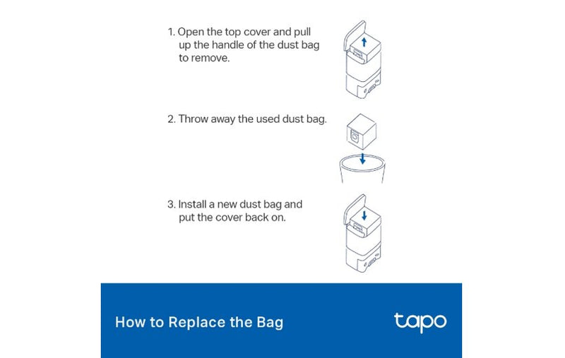 TP-Link Tapo Robot Vacuum Disposable Dust Bag RVA200