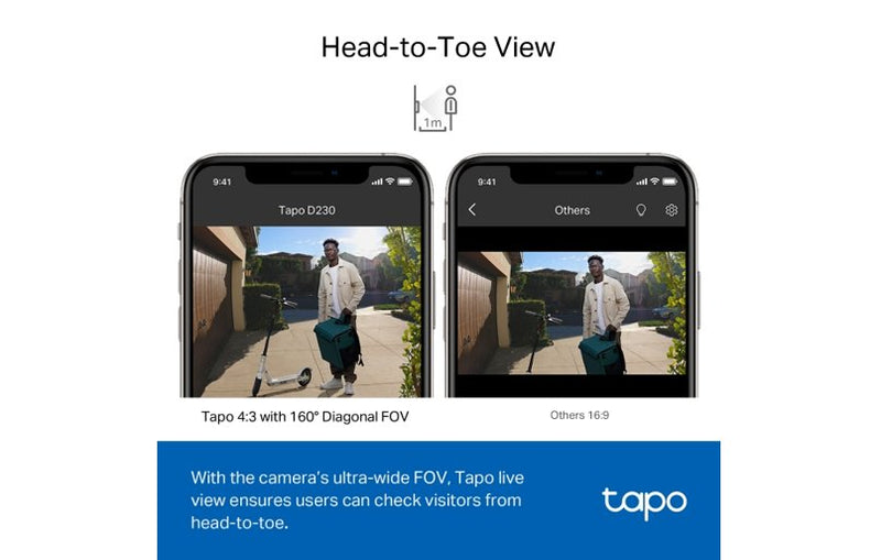 TP-Link Tapo D230S1 Smart Battery Video Doorbell 2K 5MP