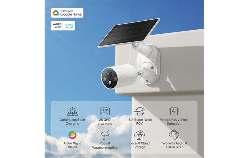 TP-Link Tapo C425 Kit Smart Wire-Free Solar-Powered Security Camera 2-Pack