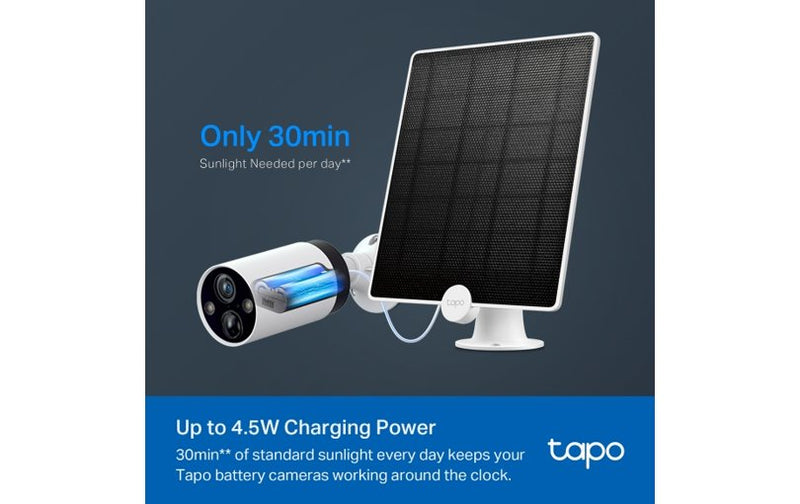 TP-Link Tapo Solar Panel IP65 (A200) with 4m Cable for Battery Cameras