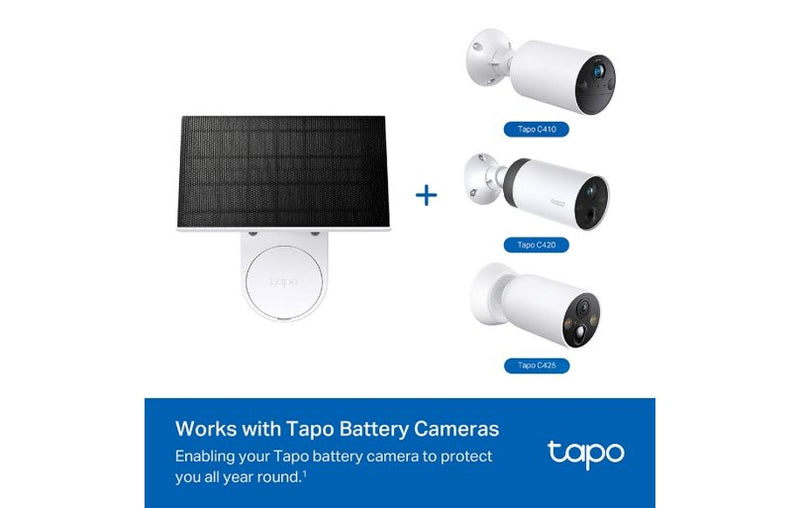TP-Link Tapo A201 Solar Panel IP65 for Wire-Free Security Cameras