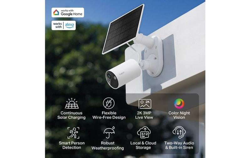 TP-Link Tapo SolarCam TC82 KIT Solar-Powered 1080p HD Security Camera Kit